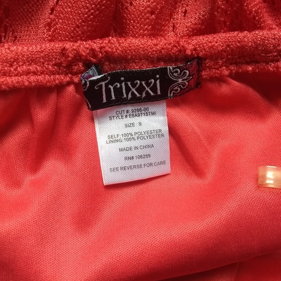 Orange trixxi high low strapless dress - Picture 4 of 4
